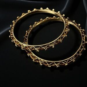 Vintage Gold and Brown Bangles